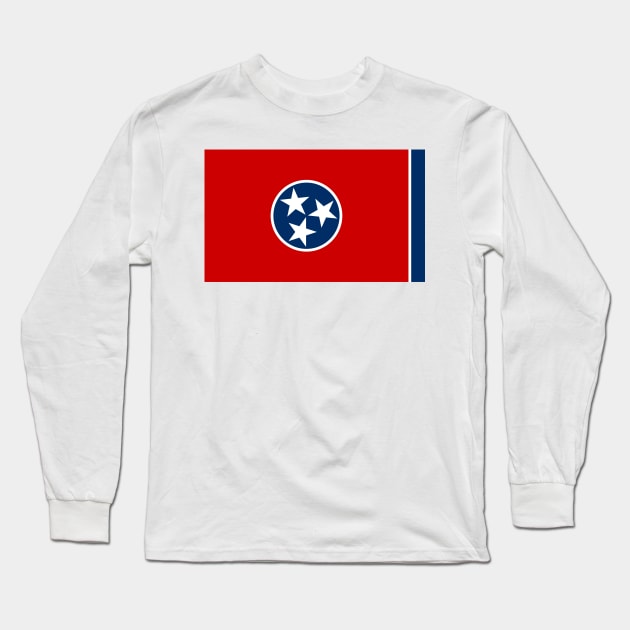 Tennessee State Flag Long Sleeve T-Shirt by Lucha Liberation